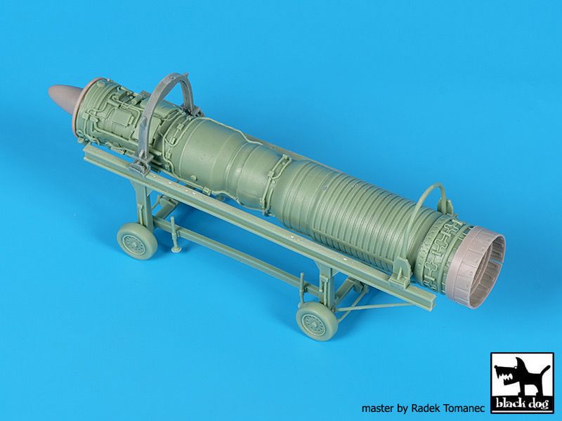 Blackdog BDOA48138 1:48 Dassault_Mirage F1CT/CR engine + trolley