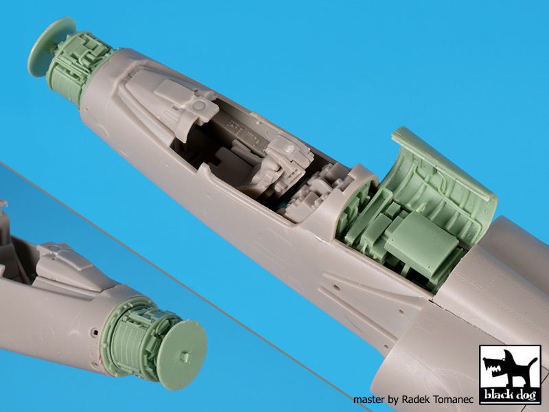Blackdog BDOA48139 1:48 Dassault_Mirage F.1CT/CR radar + spine electronics