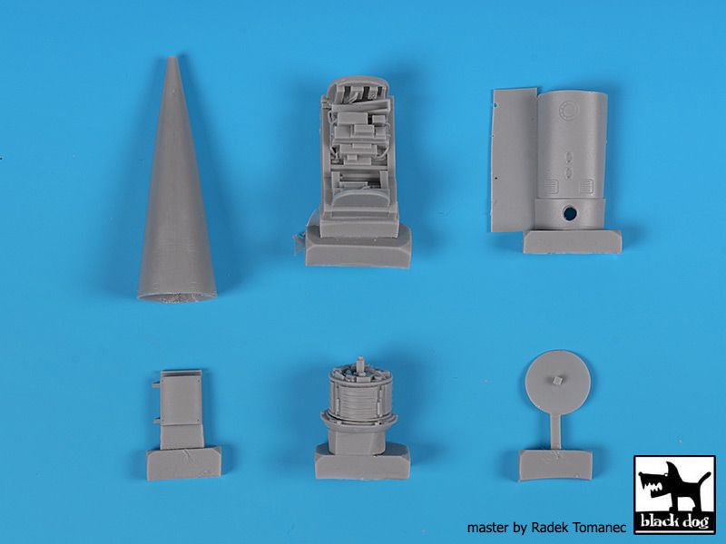 Blackdog BDOA48139 1:48 Dassault_Mirage F.1CT/CR radar + spine electronics