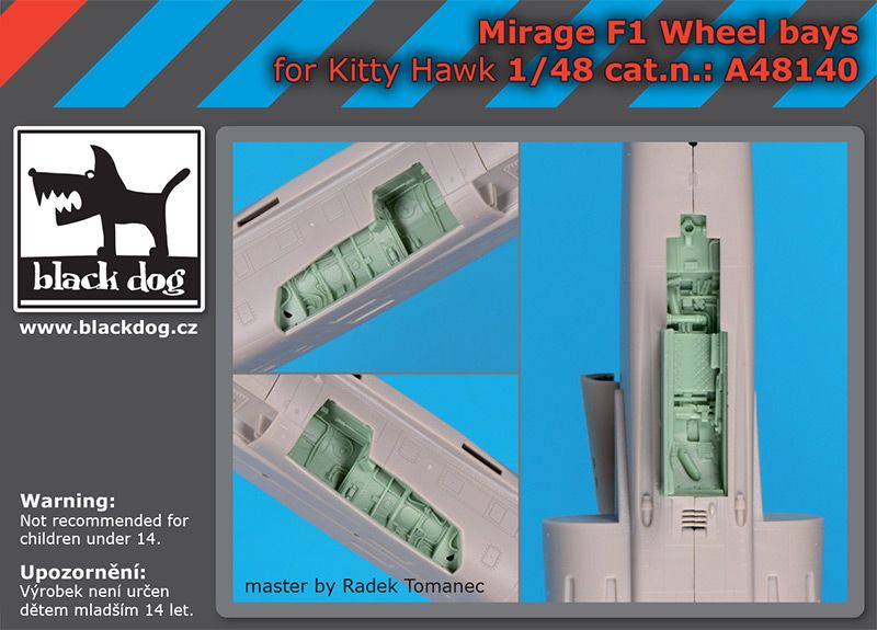 Blackdog BDOA48140 1:48 Dassault_Mirage F.1CT/CR wheel bays