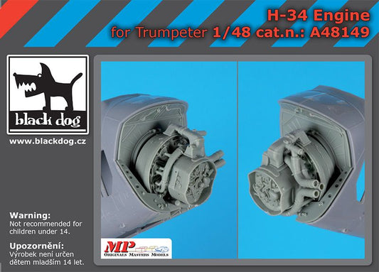 Blackdog BDOA48149 1:48 Sikorsky H-34 engine
