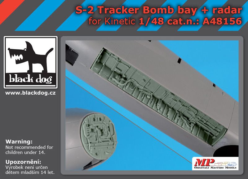 Blackdog BDOA48156 1:48 Grumman S-2 Tracker bomb bay+radar