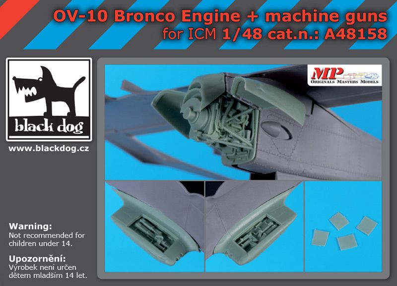 Blackdog BDOA48158 1:48 OV-10A/D Bronco Engine & Machine Guns