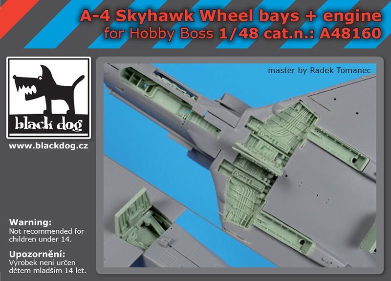Blackdog BDOA48160 1:48 Douglas A-4 Skyhawk wheel bays + engine