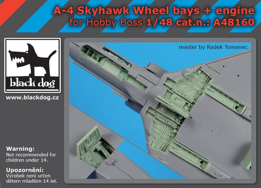 Blackdog BDOA48160 1:48 Douglas A-4 Skyhawk wheel bays + engine