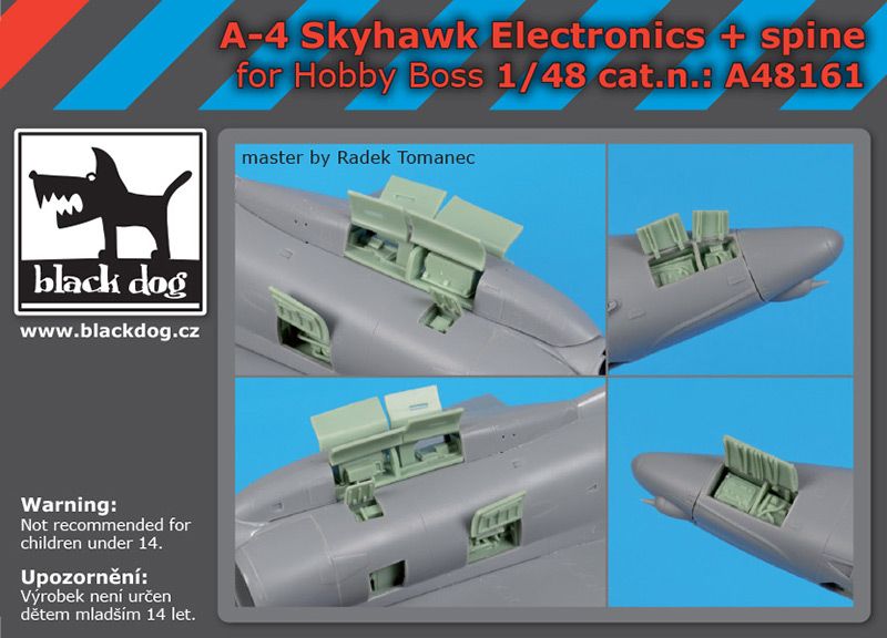 Blackdog BDOA48161 1:48 Douglas A-4 Skyhawk electronics + spine
