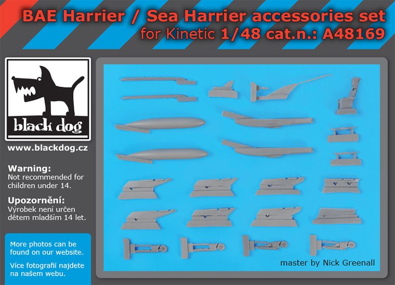 Blackdog BDOA48169 1:48 BAE Harrier / Sea Harrier accessories set