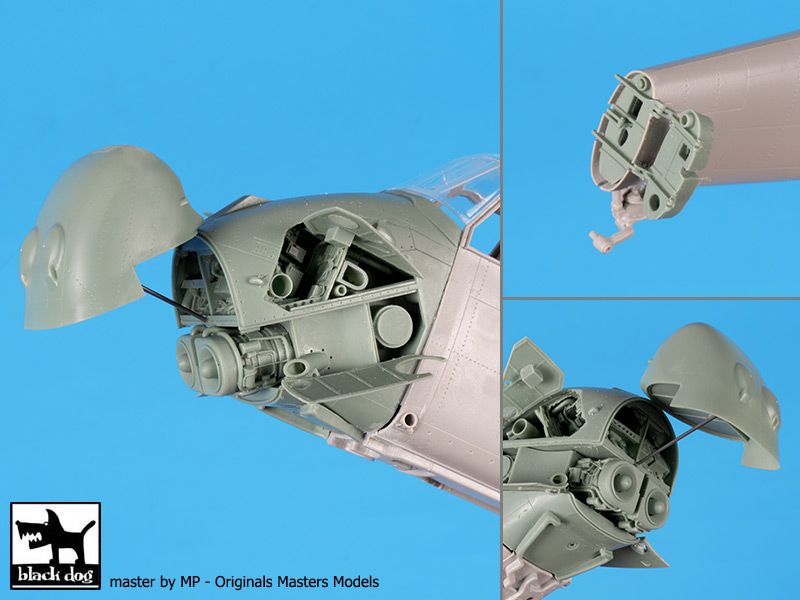 Blackdog BDOA48172 1:48 Westland Wessex HU.5 engine + folding tail