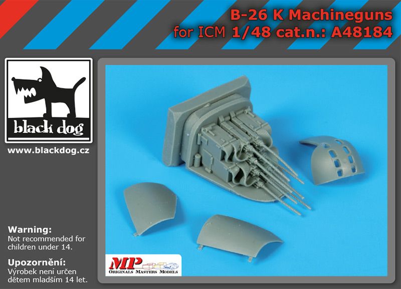 Blackdog BDOA48184 1:48 Douglas B-26K Invader nose machine guns