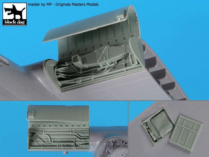 Blackdog BDOA48186 1:48 Avro Lancaster B Mk.I/Mk.III Heating system and lifeboat