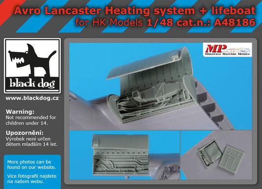 Blackdog BDOA48186 1:48 Avro Lancaster B Mk.I/Mk.III Heating system and lifeboat