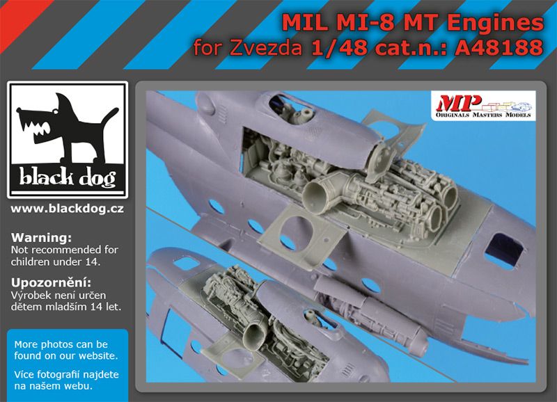 Blackdog BDOA48188 1:48 Mil Mi-8MT engines