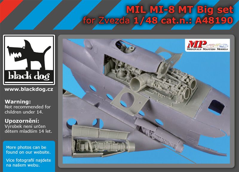 Blackdog BDOA48190 1:48 Mil Mi-8MT BG-SET with BDOA48188 and BDOA18189