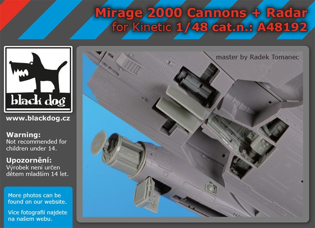 Blackdog BDOA48192 1:48 Dassault_Mirage 2000 cannons + radar