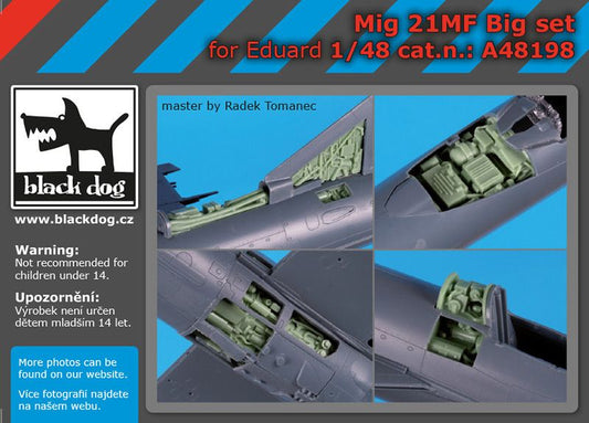 Blackdog BDOA48198 1:48 MiG-21MF Detail Big Set (48196/7)