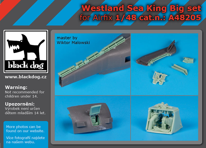 Blackdog BDOA48205 1:48 Westland Sea King big set with BDA48203 and BDA48204