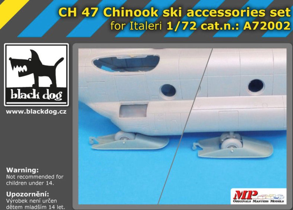 Blackdog BDOA72002 1:72 CH-47C/D Chinook ski accessories set