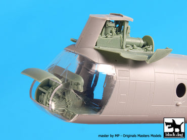 Blackdog BDOA72069 1:72 CH-46D Sea Knight Engine & Cockpit Big Set