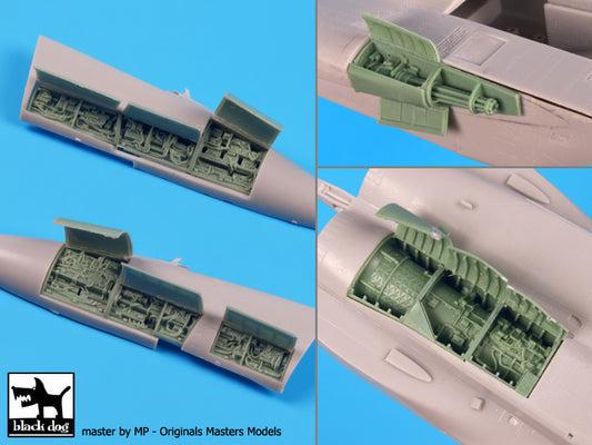 Blackdog BDOA72075 1:72 F-15C Eagle electronics, cannon & engine Big Set