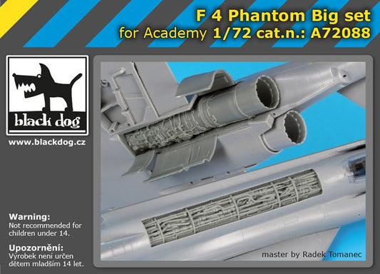 Blackdog BDOA72088 1:72 McDonnell F-4J Phantom engines and spine detail