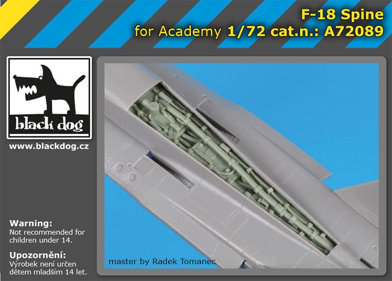 Blackdog BDOA72089 1:72 McDonnell-Douglas F/A-18 Hornet spine