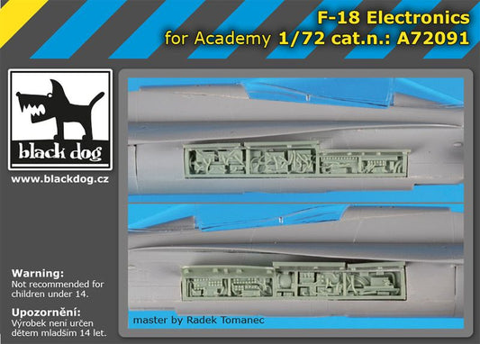 Blackdog BDOA72091 1:72 McDonnell-Douglas F/A-18 Hornet electronics