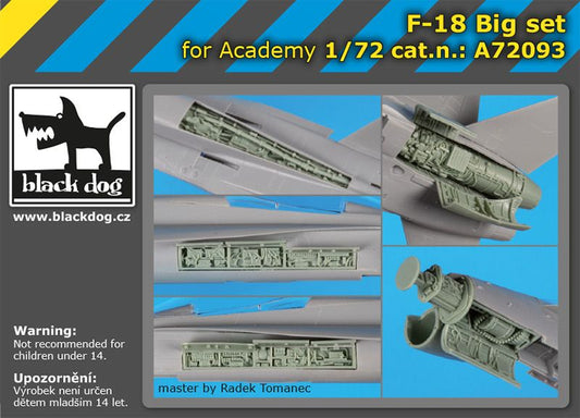 Blackdog BDOA72093 1:72 McDonnell-Douglas F/A-18 Hornet Big-Set