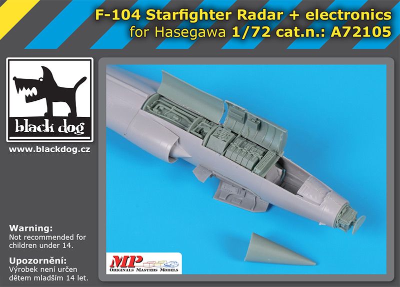 Blackdog BDOA72105 1:72 Lockheed F-104 Starfighter radar + electronics