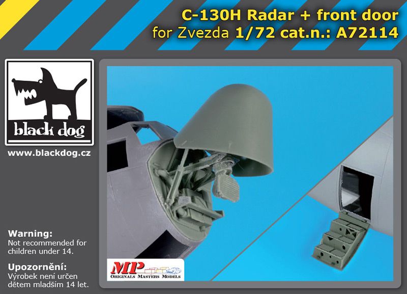 Blackdog BDOA72114 1:72 Lockheed C-130H Hercules radar+front door