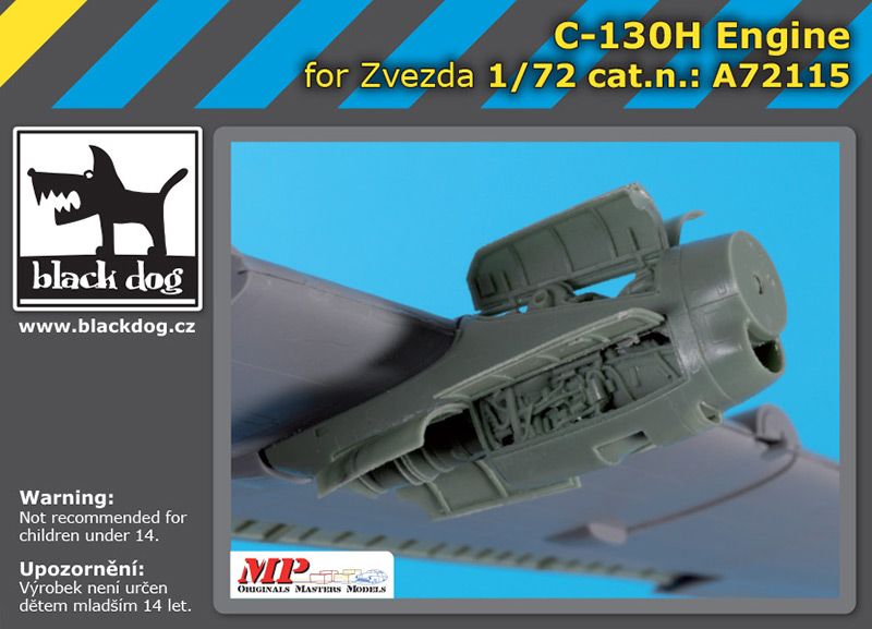 Blackdog BDOA72115 1:72 Lockheed C-130H Hercules engine