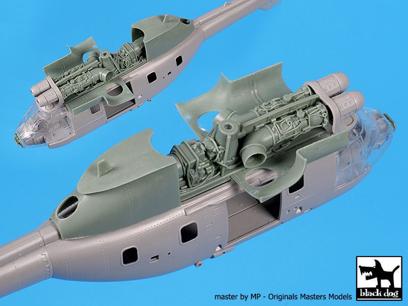 Blackdog BDOA72119 1:72 Aerospatiale AS-332 Super Puma engine + radar
