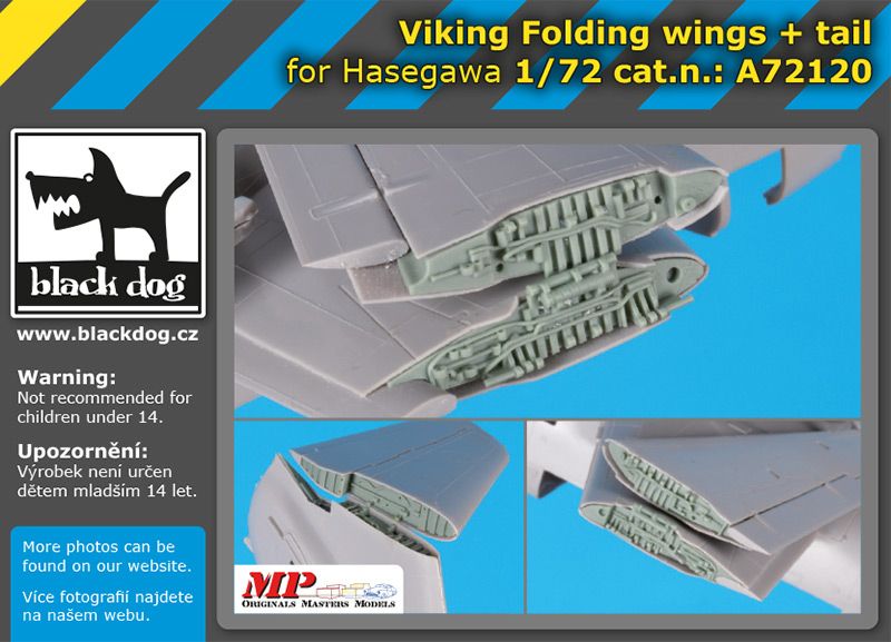 Blackdog BDOA72120 1:72 Lockheed S-3A Viking folding wings+tail