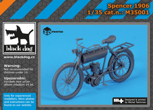 Blackdog BDM35001 1:32 Spencer 1906 3D-Printed