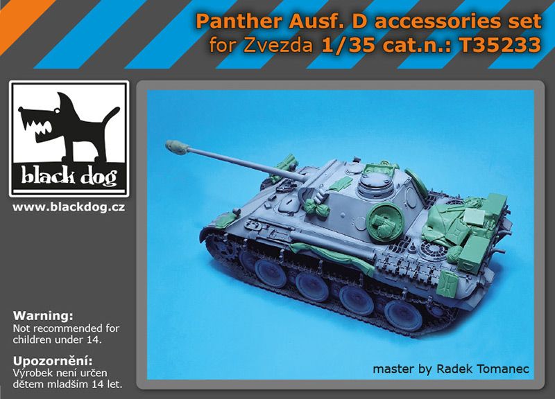 Blackdog BDT35233 1:35 Pz.Kpfw.V Ausf.D Panther Accessories set