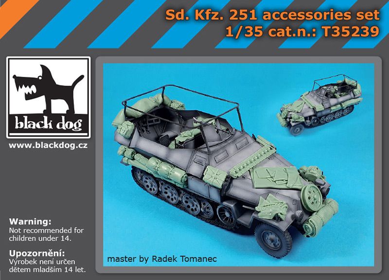 Blackdog BDT35239 1:35 Sd.Kfz.251 accessories set [German Sd.Kfz.251/1]