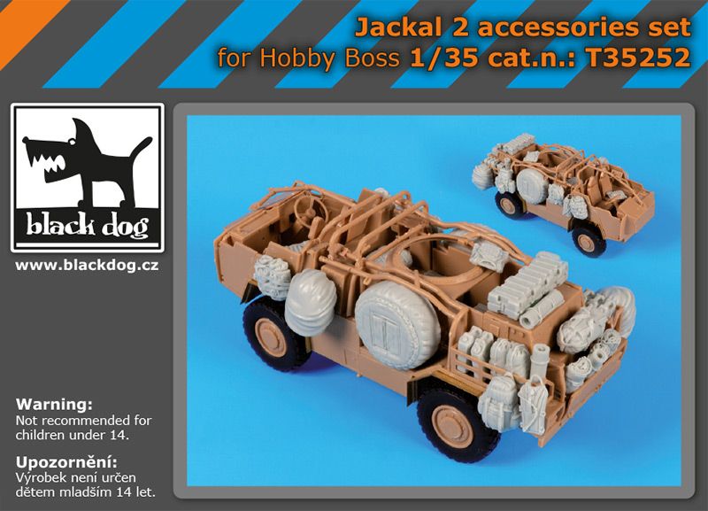 Blackdog BDT35252 1:35 Jackal 2 High Mobility Weapons Platform cargo