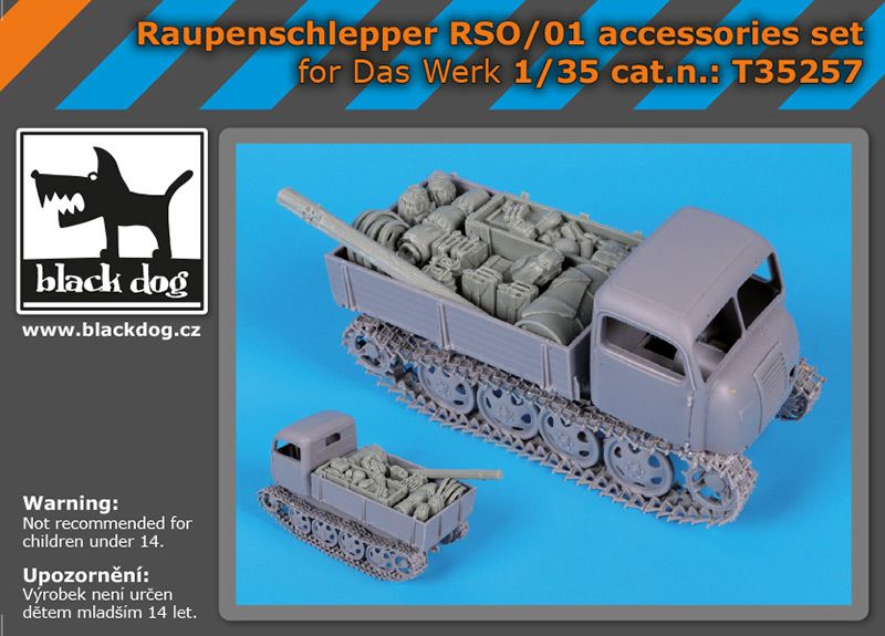 Blackdog BDT35257 1:35 Raupenschlepper Ost 9 RSO/01 cargo accessories set