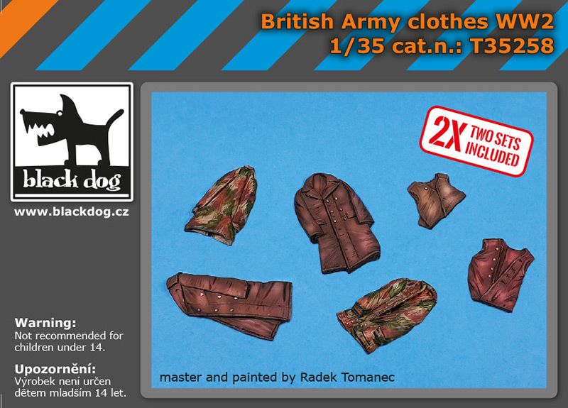 Blackdog BDT35258 1:35 British army clothes WWII