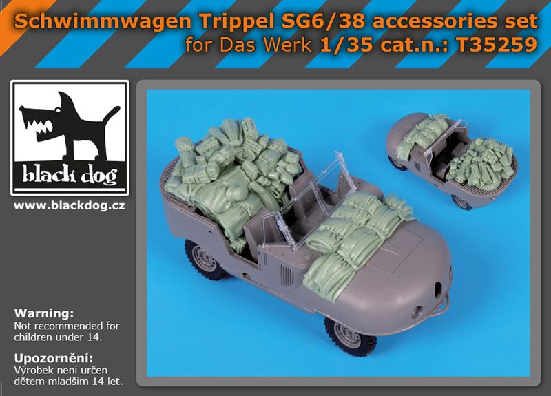 Blackdog BDT35259 1:35 Schwimmwagen Trippel SG6/38 cargo