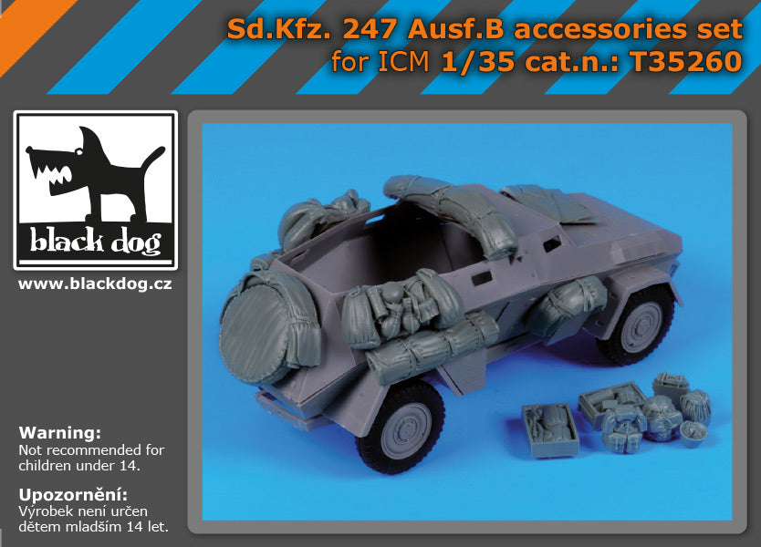 Blackdog BDT35260 1:35 Sd.Kfz.247 Ausf.B accessories set