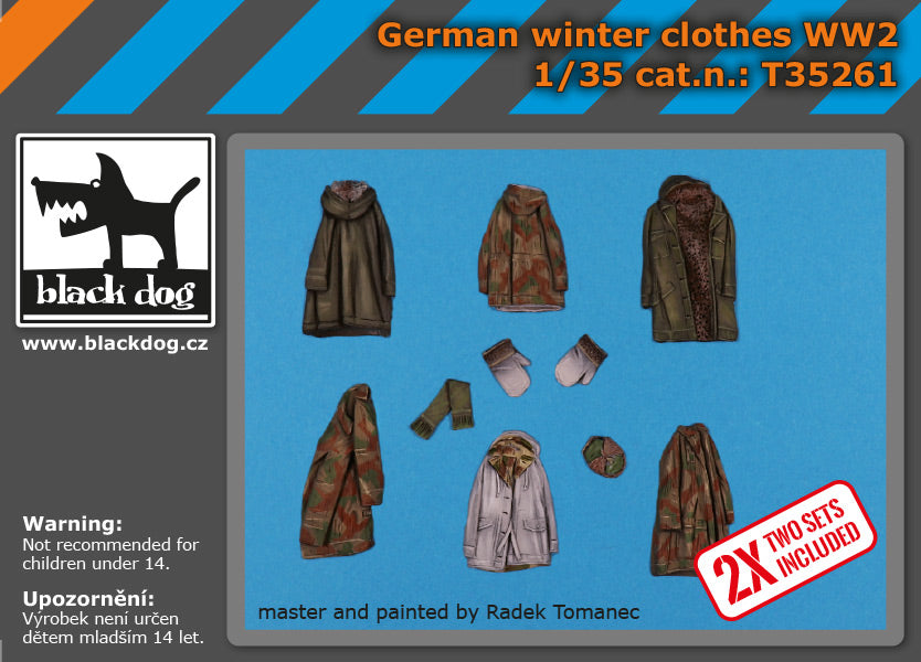 Blackdog BDT35261 1:35 German winter clothes WWII