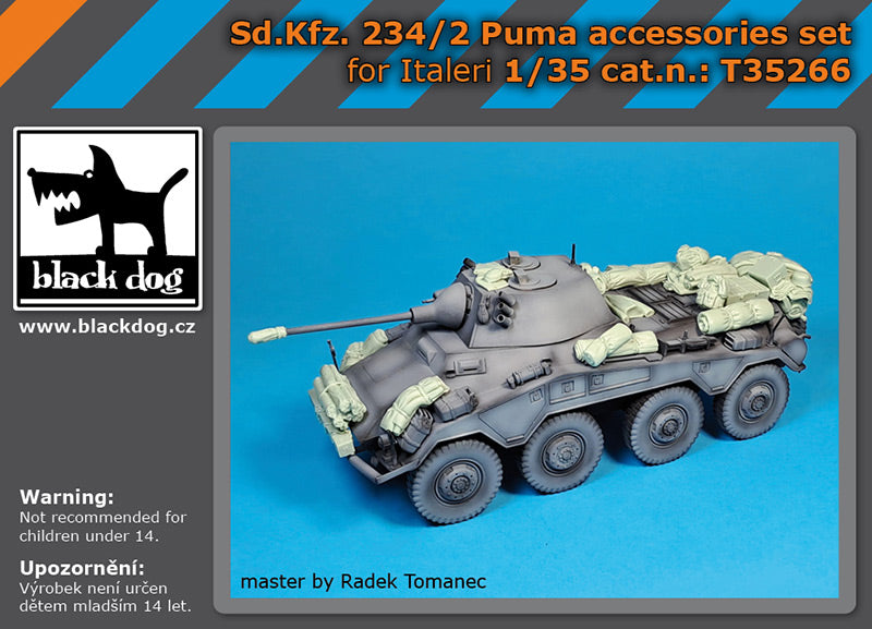 Blackdog BDT35266 1:35 Sd Kfz 234/2 Puma accessories set