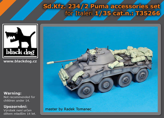 Blackdog BDT35266 1:35 Sd Kfz 234/2 Puma accessories set