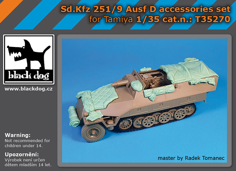 Blackdog BDT35270 1:35 Sd.Kfz 251/9 Ausf D accessories set