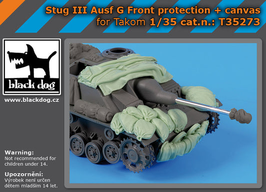 Blackdog BDT35273 1:35 Sturmgeschutz/StuG.III Ausf.G front protection, canvas