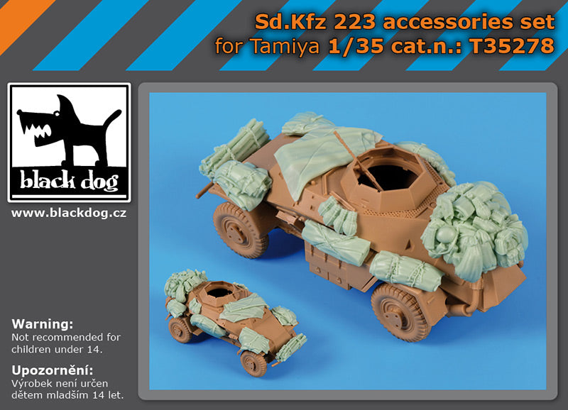 Blackdog BDT35278 1:35 Sd.kfz.223 accessories set