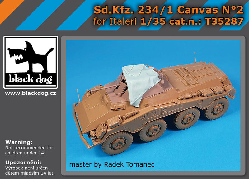 Blackdog BDT35287 1:35 Sd.Kfz.234/1 Puma Canvas N deg 2