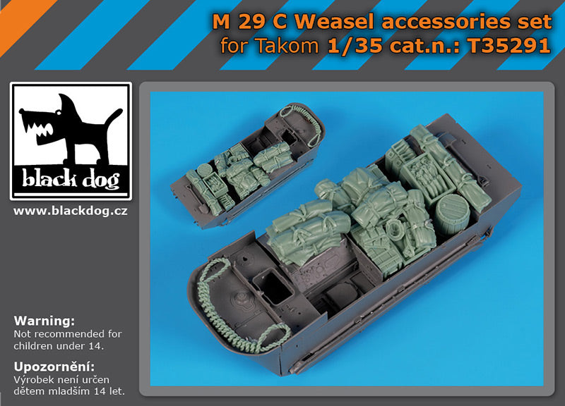 Blackdog BDT35291 1:35 M29C Weasel accessories set