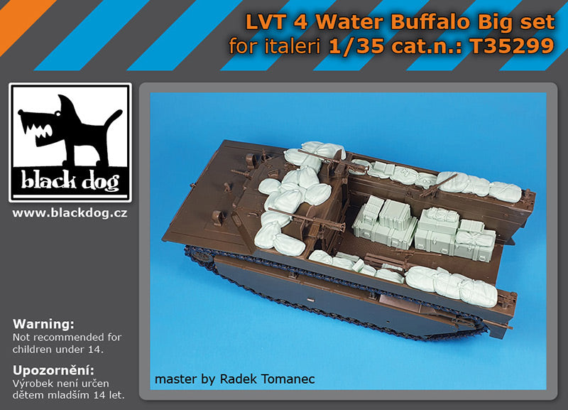 Blackdog BDT35299 1:35 LVT-4 Water Buffalo accessories set big set