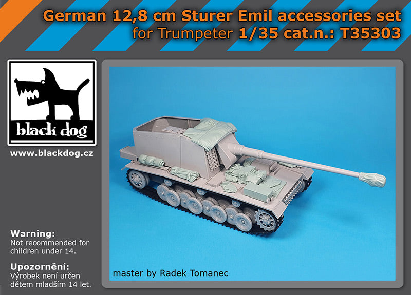 Blackdog BDT35303 1:35 German 12,8 cm Sturer Emil accessories set